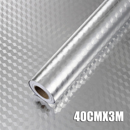 JWDX Kitchen Cleaning Supplies Clearance! Kitchen Backsplash Wallpaper Peel and Stick Aluminum Foil Contact Paper Self, Kitchen Cleaning Appliances Promotion Include 1 Roll of Tin Foil Silver.