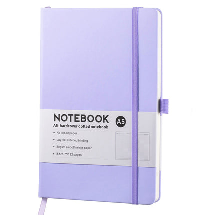 JWDX Notebook Clearance! Simple A5 Notebook Elastic Band Student Diary 96 Sheets, Lined Classic Pocket Notebook Journal Leather Hard Premium Thick Paper with Inner Pocket 3.5 W4-Purple.