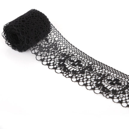 Decorative Table Banner Clearance! Ttybhh Non-Elastic Lace Black Width 4010 Yards/Pack, 10Yards Fabric Ribbon Embroidered Mesh Net Lace for Needlework Sewing Wedding Applique Dresses Bows Decor Black.