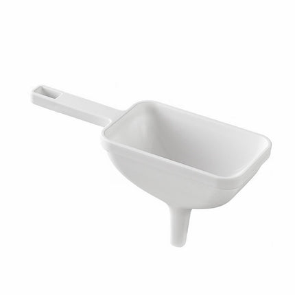 Clearance! Eewia Funnel Kitchen Funnel Washable Multipurpose Funnel for Liquid Oils Dry Ingredients, Rectangular Funnel with Handle White.