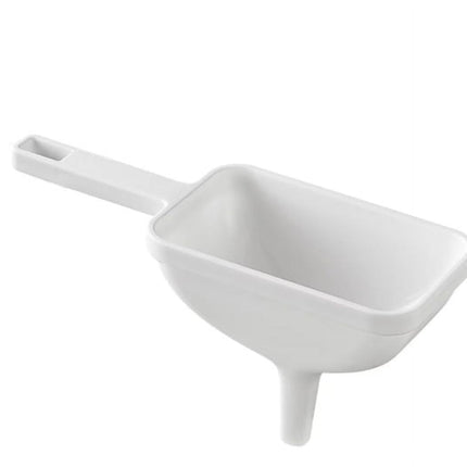 Clearance! Eewia Funnel Kitchen Funnel Washable Multipurpose Funnel for Liquid Oils Dry Ingredients, Rectangular Funnel with Handle White.