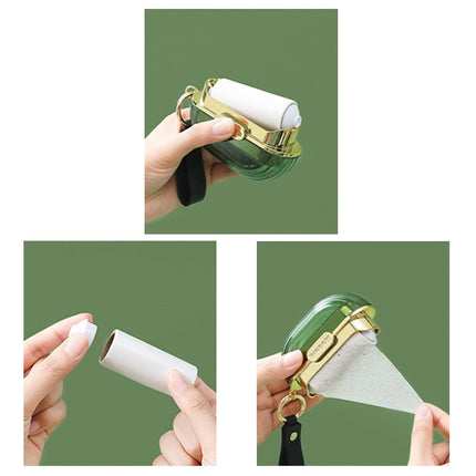 Clearance! JWDX Hair Removal Device, Hair Remover Promotion, Double Sided Adhesive Wool Can Be Roll Paper Easy to Carry Clothes Sticky Dust Paper Hair Remover Sheet Adhesive Brush Green.
