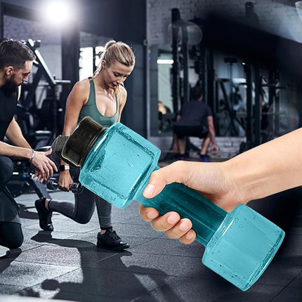 JWDX Portable Kettle Clearance, Water Bottle Multifunctional Water Bottle Dumbbell Shaped Drinking Bottles Leakproof Bottle Drinking Bottle for Gym School Cycling Outdoor Sports and Capacity Blue.