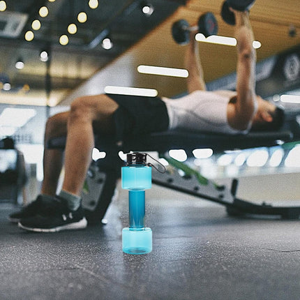 JWDX Portable Kettle Clearance, Water Bottle Multifunctional Water Bottle Dumbbell Shaped Drinking Bottles Leakproof Bottle Drinking Bottle for Gym School Cycling Outdoor Sports and Capacity Blue.