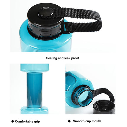 JWDX Portable Kettle Clearance, Water Bottle Multifunctional Water Bottle Dumbbell Shaped Drinking Bottles Leakproof Bottle Drinking Bottle for Gym School Cycling Outdoor Sports and Capacity Blue.