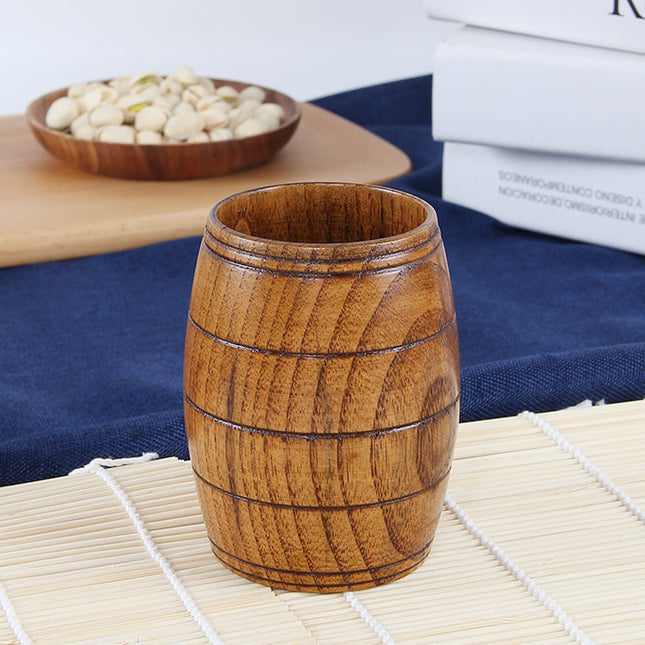 Clearance Back to School Supplies! JWDX Japanese Style Wooden Cup Creative Jujube Wood Insulation Tea Cup Wooden Coffee Cup Drinking Water Cup B 10*6Cm (Include: 1 Pc Cup) Clearance Sale B.