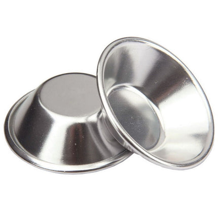 25 Pack Egg Tart Molds Tiny Pie Tartlets Dessert Mold Pans Tin Puto Cup Bakeware Muffin Cupcake Cake Cookie Mold Baking Tool, Round Resuable Nonstick.