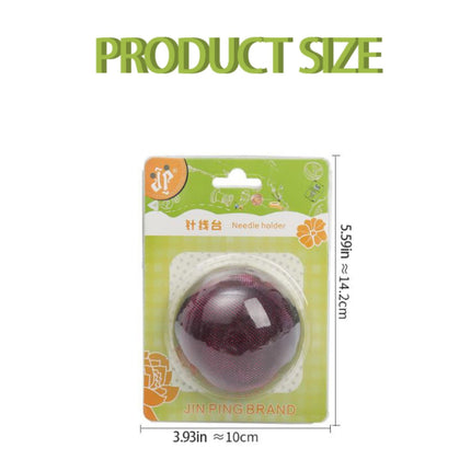 Smooth Round Pin Cushion! Eewia Needle and Thread Kit Clearance, Glossy Pin Cushion Wooden Base Needle Pincushion Round Pin Cushion for Sewing Needle Holder Or Diy Crafts, include 1*Pin Cushion Red.