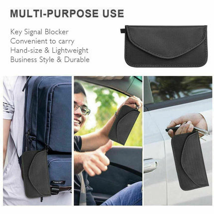 Faraday Bags for Phones, Cell Phone Signal Blocking Bag, RFID Phone Case,Faraday Bag for Phone & Key Fob(2 Pack).