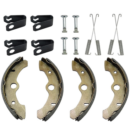 M MATI Front Brake Shoes Springs Pins for Yamaha Big Bear 350 Kodiak 400 YFM350 YFM400 1989-1998.
