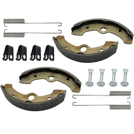 M MATI Front Brake Shoes Springs Pins for Yamaha Big Bear 350 Kodiak 400 YFM350 YFM400 1989-1998.