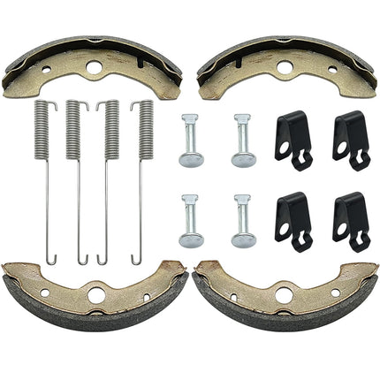 M MATI Front Brake Shoes Springs Pins for Yamaha Big Bear 350 Kodiak 400 YFM350 YFM400 1989-1998.