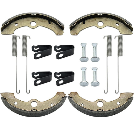 M MATI Front Brake Shoes Springs Pins for Yamaha Big Bear 350 Kodiak 400 YFM350 YFM400 1989-1998.