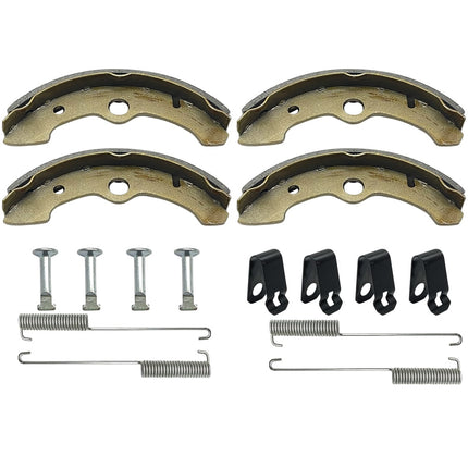 M MATI Front Brake Shoes Springs Pins for Yamaha Big Bear 350 Kodiak 400 YFM350 YFM400 1989-1998.