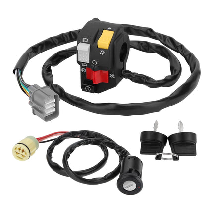M MATI Handlebar & Key Switch Kit for Honda Rancher 350 TRX350TM TRX350FM 2000-2005 Manual Shift.