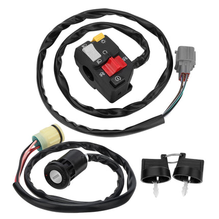 M MATI Handlebar & Key Switch Kit for Honda Rancher 350 TRX350TM TRX350FM 2000-2005 Manual Shift.