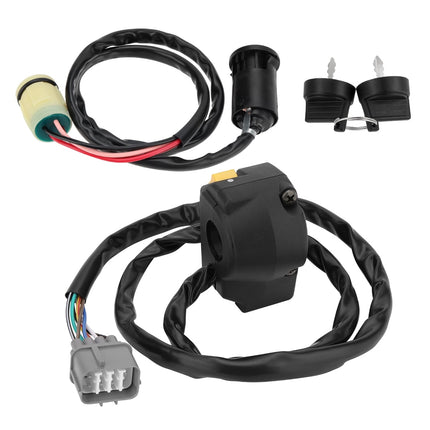M MATI Handlebar & Key Switch Kit for Honda Rancher 350 TRX350TM TRX350FM 2000-2005 Manual Shift.