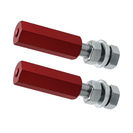 M MATI Quick Release Flag Pole Holder Red Hold 1/4' Flag Poles for ATV UTV Motorcycle Dirt Bike All Year,2Pcs.