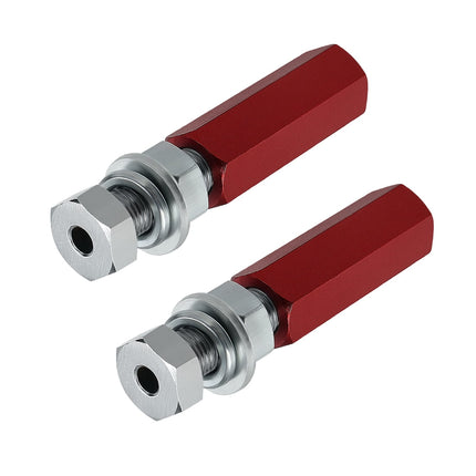 M MATI Quick Release Flag Pole Holder Red Hold 1/4' Flag Poles for ATV UTV Motorcycle Dirt Bike All Year,2Pcs.