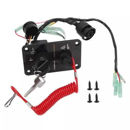 M MATI Main Switch Panel Single Engine Key Switch Panel Assembly for Yamaha Outboard 704-82570-12-00 704-82570-08-00.