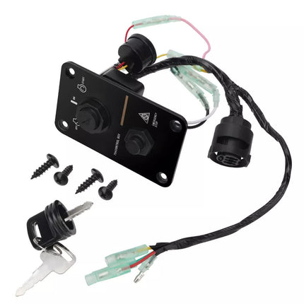 M MATI Main Switch Panel Single Engine Key Switch Panel Assembly for Yamaha Outboard 704-82570-12-00 704-82570-08-00.