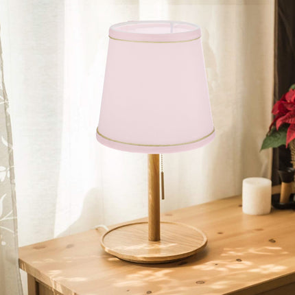 Ortofally Drum Lamp Shade Linen Fabric Lamp Cover Chandelier Lamp Shades for Chandeliers Lights Table Floor Wall Lamps Replacement 17.00X16.00X4.00CM Pink.