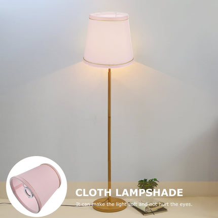 Ortofally Drum Lamp Shade Linen Fabric Lamp Cover Chandelier Lamp Shades for Chandeliers Lights Table Floor Wall Lamps Replacement 17.00X16.00X4.00CM Pink.