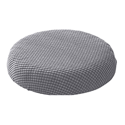 Ortofally Bar Stool Covers Stretchy Round Chair Covers Slipcover Washable Stool Cushion Elastic Bar Chair Covers 2.50X1.50X1.00CM Grey.