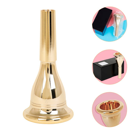 Ortofally Tuba Brass Tuba Great Gift for Tuba Replacement Tuba Parts 13. 3mm Musical Instrument Tuba Accessory 17.60X15.30X5.00CM Golden.