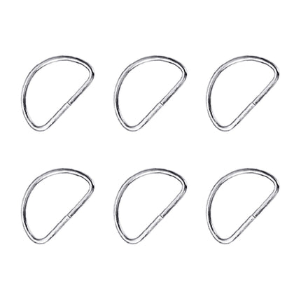 SWETRACE Handbag Hardware Small D Rings Multipurpose Metal for DIY Crafts Silver 20PCS Size 1 Silver.