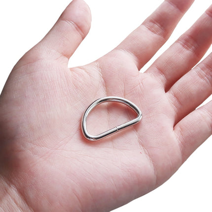 SWETRACE Handbag Hardware Small D Rings Multipurpose Metal for DIY Crafts Silver 20PCS Size 1 Silver.