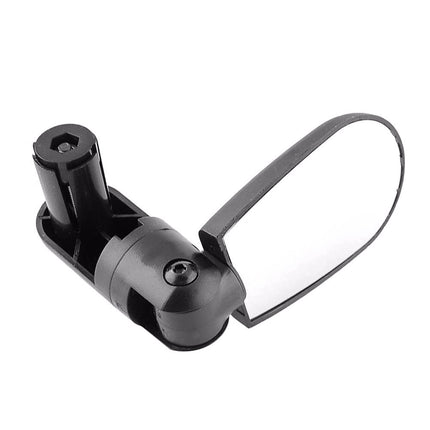 Ortofally 2pcs Universal Handlebar Rearview Mirror 360 Degrees Bike MTB Motorcycle Cycling Handlebar Plug Flexible Rear Mirror (Black) 13.00X8.00X2.50CM Black.