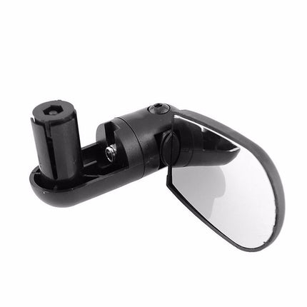 Ortofally 2pcs Universal Handlebar Rearview Mirror 360 Degrees Bike MTB Motorcycle Cycling Handlebar Plug Flexible Rear Mirror (Black) 13.00X8.00X2.50CM Black.