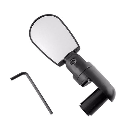 Ortofally 2pcs Universal Handlebar Rearview Mirror 360 Degrees Bike MTB Motorcycle Cycling Handlebar Plug Flexible Rear Mirror (Black) 13.00X8.00X2.50CM Black.