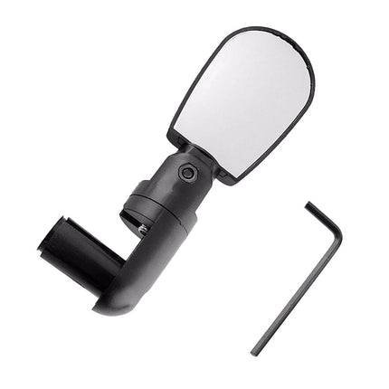 Ortofally 2pcs Universal Handlebar Rearview Mirror 360 Degrees Bike MTB Motorcycle Cycling Handlebar Plug Flexible Rear Mirror (Black) 13.00X8.00X2.50CM Black.