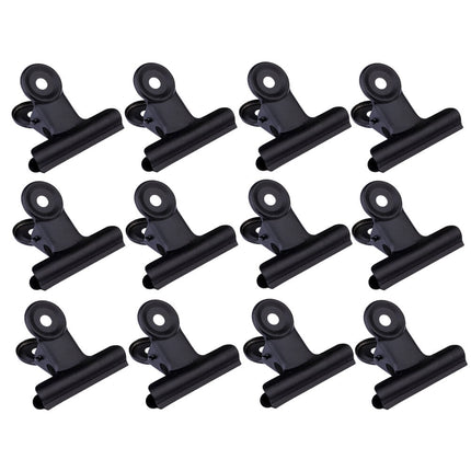 SWETRACE Coating Note Clips Rectangular Document Holding 15Pcs 2In 5*4.7cm Black.