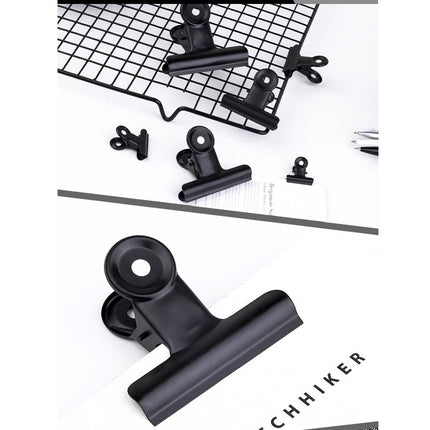 SWETRACE Coating Note Clips Rectangular Document Holding 15Pcs 2In 5*4.7cm Black.