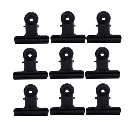 SWETRACE Coating Note Clips Rectangular Document Holding 15Pcs 2In 5*4.7cm Black.