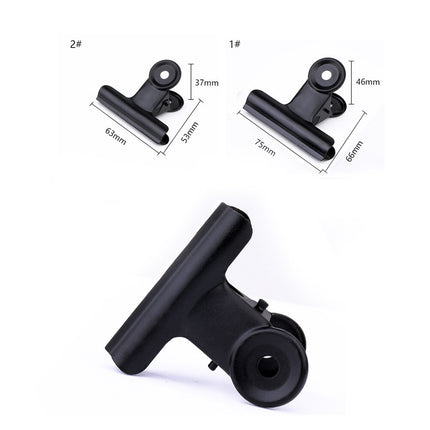 SWETRACE Coating Note Clips Rectangular Document Holding 15Pcs 2In 5*4.7cm Black.