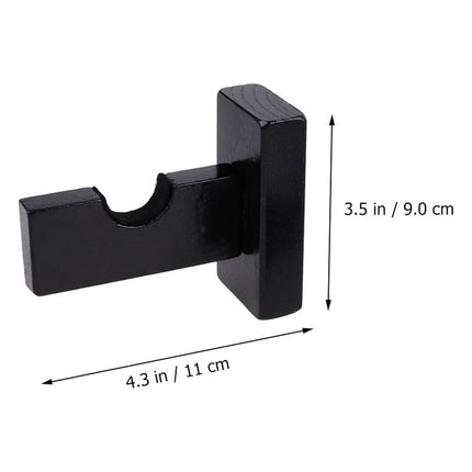 Ortofally Baseball Bat Display Hanger Wall Mounted Horizontal Baseball Bat Holder Hockey Wall Container for Home Office M Black.