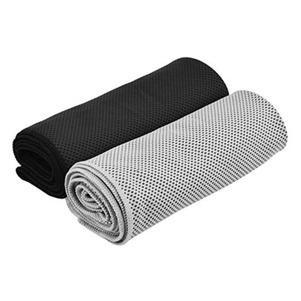 SWETRACE Instant Cooling Towel for Neck Fever Relief 1Set 100.00X30.00X0.20CM Grey.