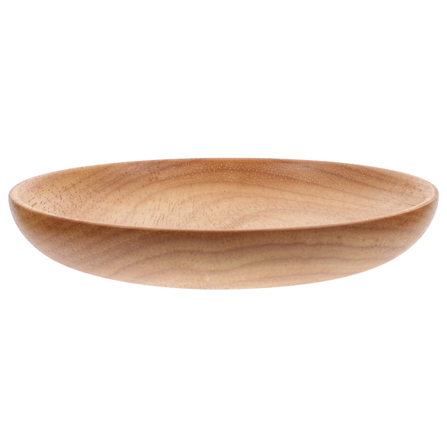 SWETRACE Flat Wooden Dinner Plate Beige For Wedding 1Pcs 4.9In 12.50X12.50X2.00CM Beige.