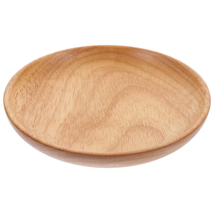 SWETRACE Flat Wooden Dinner Plate Beige For Wedding 1Pcs 4.9In 12.50X12.50X2.00CM Beige.