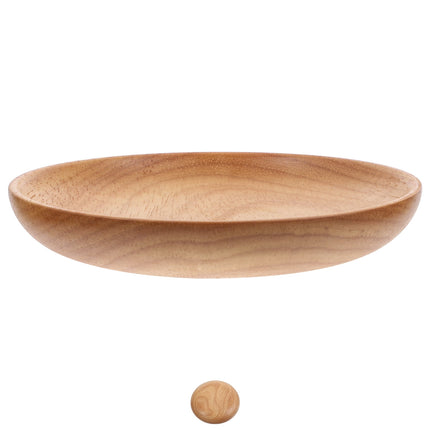 SWETRACE Flat Wooden Dinner Plate Beige For Wedding 1Pcs 4.9In 12.50X12.50X2.00CM Beige.