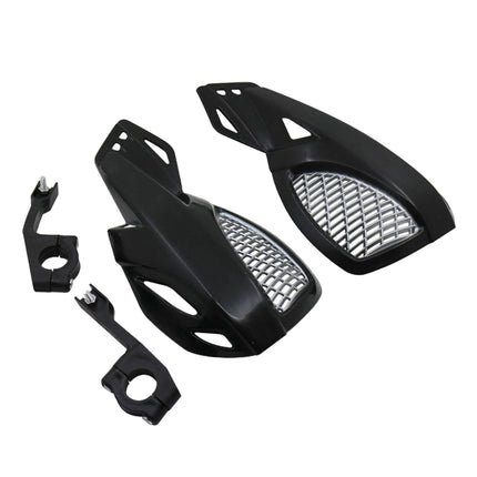 SWETRACE Protect Motorcycle Handlebars Motorbike Handguard Abs White 1 Pair 24.00X12.00X5.00CM Black.