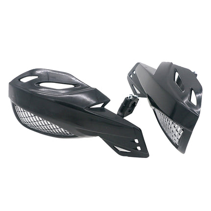 SWETRACE Protect Motorcycle Handlebars Motorbike Handguard Abs White 1 Pair 24.00X12.00X5.00CM Black.
