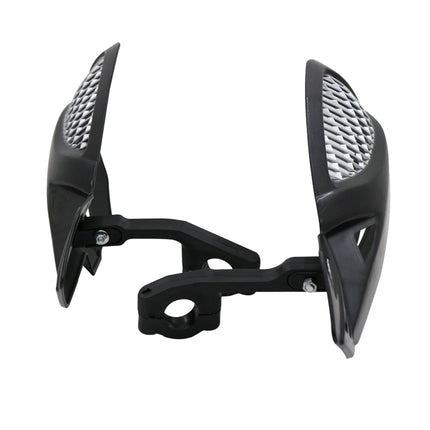 SWETRACE Protect Motorcycle Handlebars Motorbike Handguard Abs White 1 Pair 24.00X12.00X5.00CM Black.