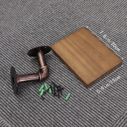 SWETRACE Hanging Shelf Wooden Material For Study 1Pcs 7.9X5.9X0.8In 20.00X15.00X2.00CM Brown.