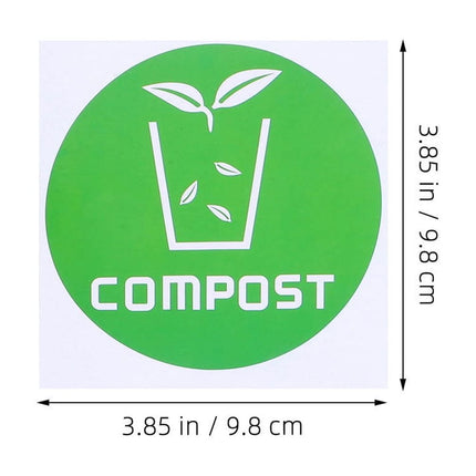 SWETRACE Trash Bin Sticker Multi PVC Adhesive Sticker 12Pcs Recycling Symbols Household Use.