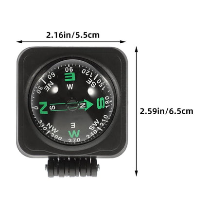 SWETRACE Motorcycle Compass Round Multi ABS 3Pcs Simple Design Adjustable Direction.